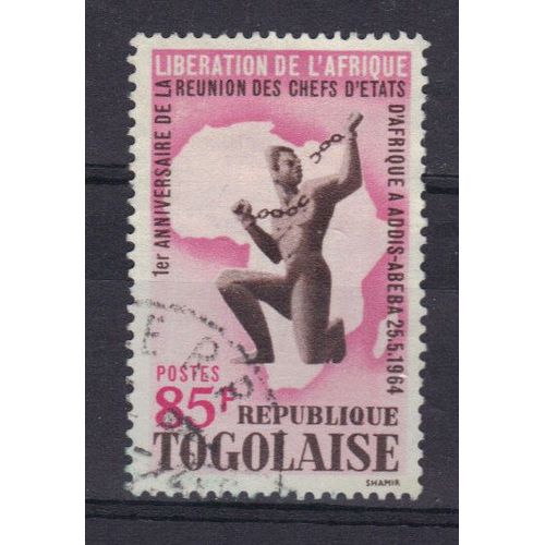 Togo 1964 : Libération De L'afrique Et Anniversaire De La Conférence D'addis-Abeba - Timbre Oblitéré