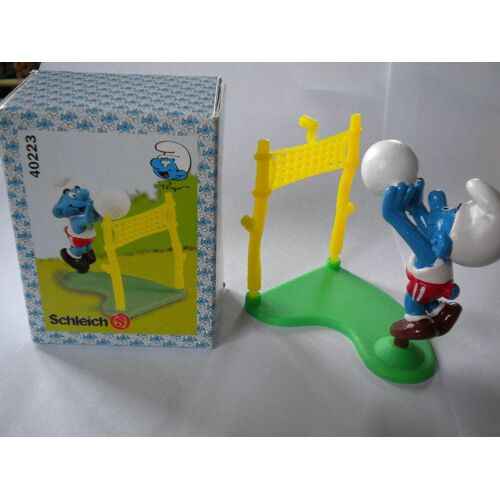 Super Schtroumpf Volley En Boite Figurine Collection Smurf Décoration Schtroumpfs