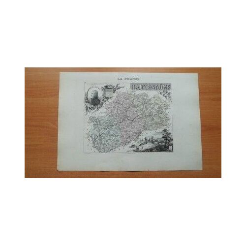 Carte Ancienne De 1869 D?Partement De La Haute-Sa?Ne