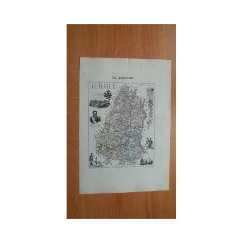 Carte Ancienne De 1869 D?Partement Du Haut-Rhin