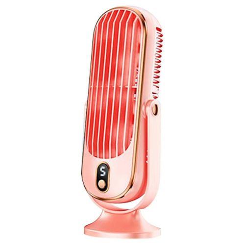 Ventilateur tour sans pale rabattable 720, ventilateur silencieux oscillant avec 5 modes, économe en énergie pour le bureau de la chambre rose