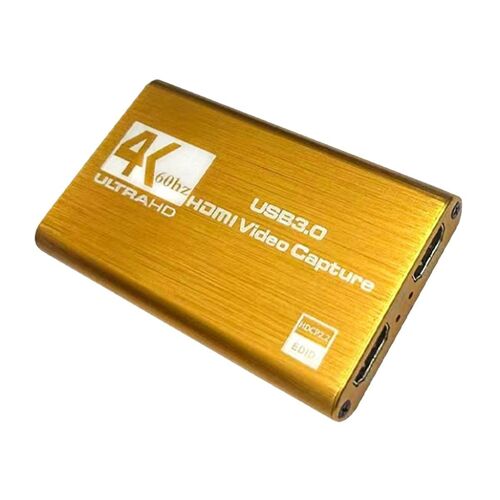 4K -Compatible Video Capture Card, USB3.0 1080P 60FPS Video Recorder Card for Streaming Gaming and
