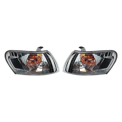 2pcs Car Front Corner Lamp Lights Lens Black For Ae100 E100 Ae101 1993-1997 Signal Lamp No Wire Har