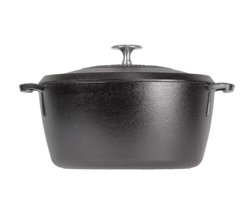 Lodge | Cocotte En Fonte 5,2l | Tous Feux | Collection Blacklock | Made In Usa