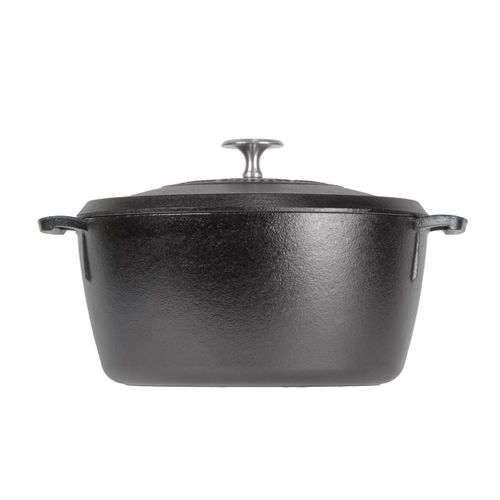 Lodge | Cocotte En Fonte 5,2l | Tous Feux | Collection Blacklock | Made In Usa