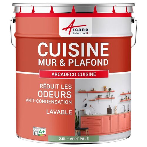 Peinture cuisine lessivable absorbe les odeurs Gris noir RAL 7021 2.5 L