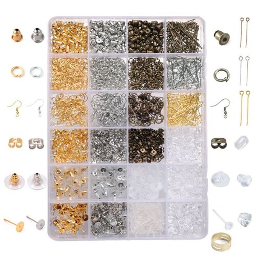 Kit D'accessoires Pour La Fabrication De Bijoux, Ensemble De Résultats, Pour La Fabrication De Bagues, Boucles D'oreilles, Crochets