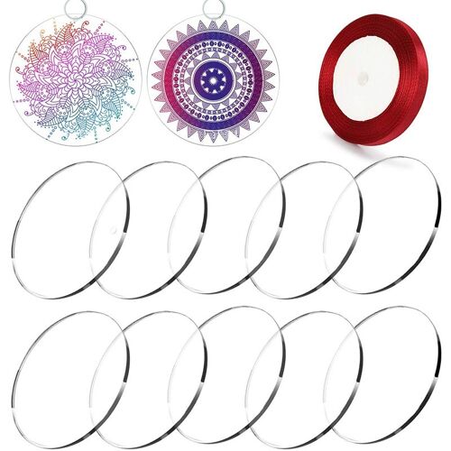 Disques Circulaires Transparents En Acrylique, 2 Pouces, 30 Pièces, Pour Projets De Bricolage Et Artisanat