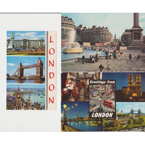 Lot 3 Cartes Londres Années 70