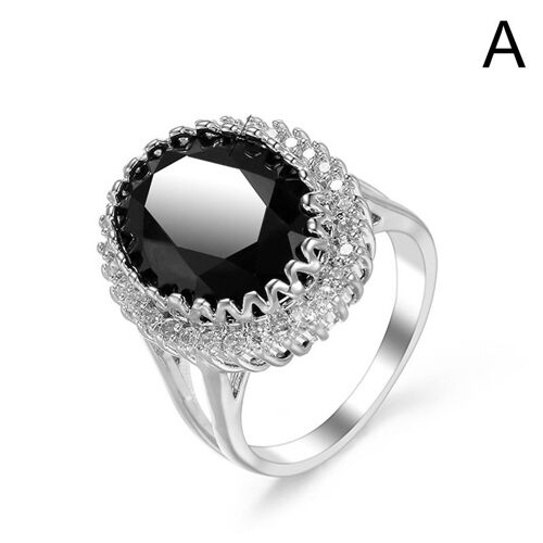 Bagues De Fiançailles Et De Mariage En Zircone Cubique Pour Femmes, Couleur Champagne, Rouge, Noir Et Bleu, Nouvelle Marque De Bijoux À La Mode