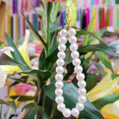Nouveau Porte Clés De Luxe Pour Femmes, Pour Clés De Voiture, De Sac, Décor De Perles, Cordon À Pampilles, Breloque, Bijoux, Cadeaux