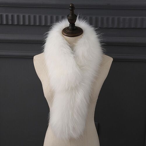 Écharpe de luxe en fausse fourrure pour femme, couleur unie, à la mode, châle, pour l'hiver, chaud, 80cm