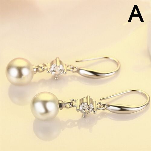 Boucles D'oreilles Élégantes En Imitation De Perles, Boule De Verre Opale Rouge, Pendentif Pour Femmes, Fiançailles, Mariage, À La Mode, Bijoux Pour Nouvel An