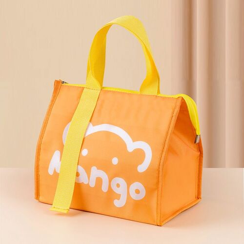 Sac à lunch de dessin animé pour femme, boîte à nourriture thermique, sac isotherme étanche, poudres à bento fraîches pour étudiants, Oxford, grill, 1 PC, nouveau