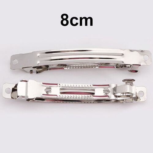 Pinces À Cheveux En Fer Nickelé, 20 Pièces/Lot, Accessoires De Bijoux Faits À La Main 40mm, Pinces À Cheveux En Alligator, Épingles À Cheveux Automatiques