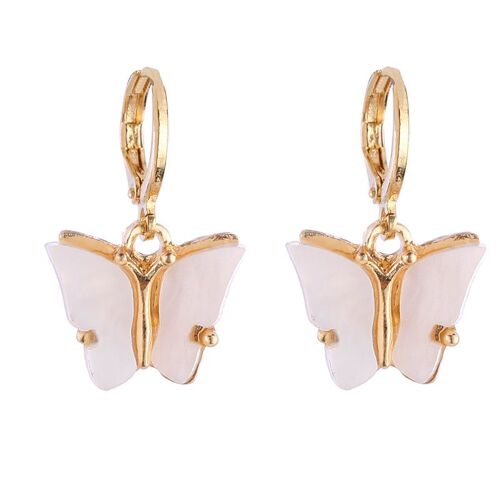 Boucles D'oreilles Papillon En Acrylique Pour Femmes, Bijoux À La Mode, Animal, Doux, Coloré, Cadeaux Pour Filles, Nouvelle Collection