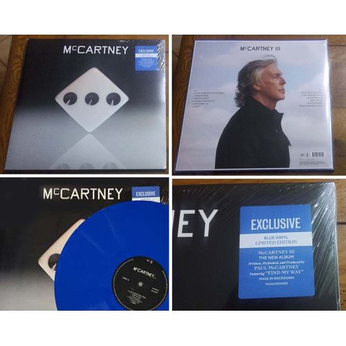 Disque Lp 33t Paul Mc Cartney " Mc Cartney Iii " Edition Limitee Vinyle Bleu