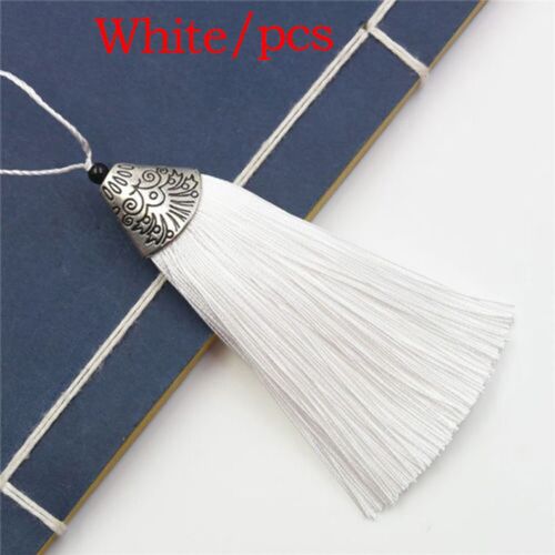 Franges En Soie 8cm, 5 Pièces/Lot, Bijoux, Bouchon De Bouche De Poisson, Couture, Glands Clés Pour Bricolage, Embellissement De Rideau, Accessoires