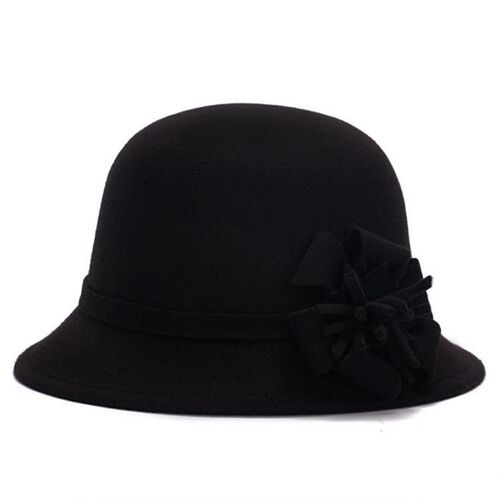 Chapeau Fedora En Laine Pour Femmes, Chapeau Élégant À Large Bord, Noble, Européen, Américain, À La Mode, Automne Hiver
