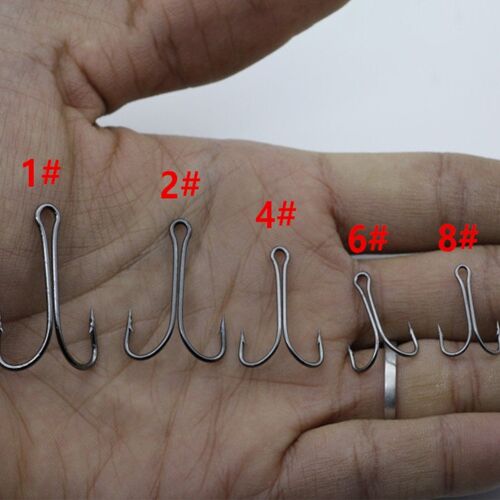 Hameçons De Pêche Durables En Acier Au Carbone, 20 Pièces/Ensemble, Manivelle De Liaison De Mouche Double Pour Leurre De Pêche En Plein Air, Livraison Directe