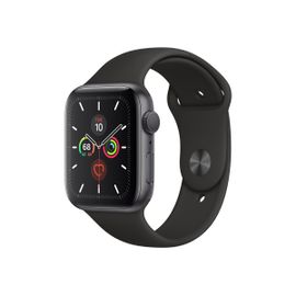 Apple Watch Series 5 (GPS + Cellular) 44mm - Boitier aluminium gris sidéral avec bracelet sport noir S/M et M/L
