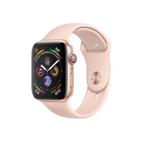 Apple Watch Series 4 (GPS) - Boîtier 44 mm Aluminium Or avec Bracelet Sport Sable rose