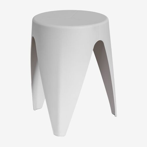 Table d'appoint ronde Ø40 cm en polypropylène Siurana Gris Clair