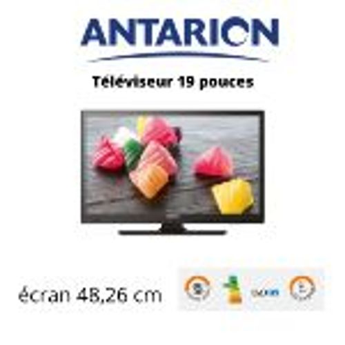 Antarion TV LED 18.5' HD LED 12V/24V /220V camping car