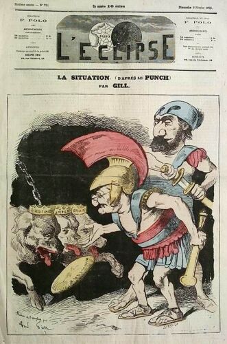 L'eclipse N°224 : Journal De Caricature - Adolphe Thiers Par Andre Gill 1873