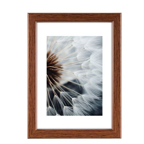 Cadre photo en plastique "Breeze", noisette, 13 x 18 cm