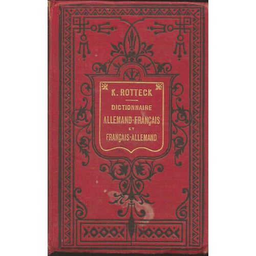 Nouveau Dictionnaire Allemand-Francais Et Francais Allemand