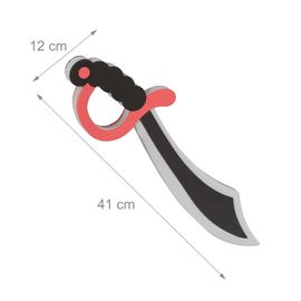 Relaxdays Sabres De Pirates En Lot De 4, Épée De Corsaire, Coutelas D'enfant, Arme Jeu