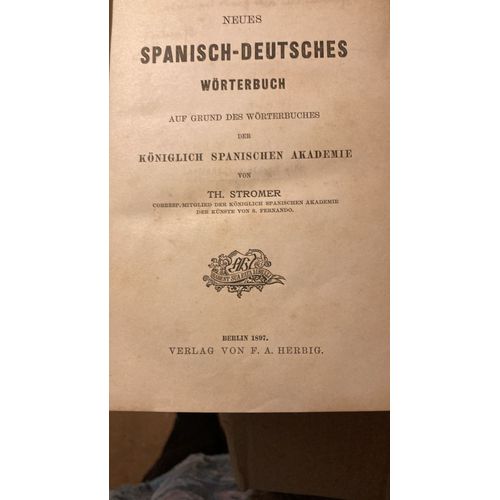 Diccionario Alemán-Español Éd. 1897.