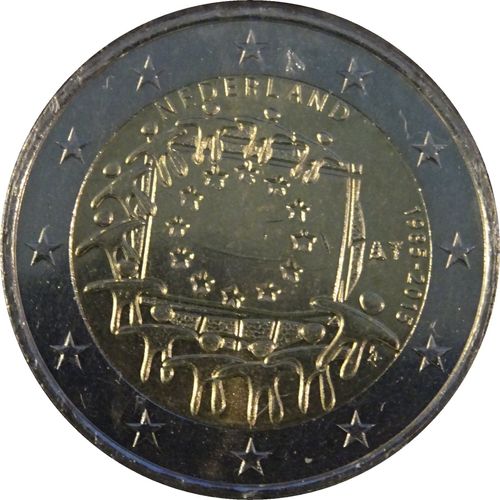 2 Euros Pays- Bas 2015 : Drapeau Européen - Unc