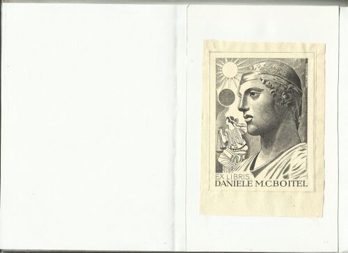 Ex-Libris Ancien (Vers 1950) De Daniele M.C. Boitel ( Gravure De Clement-Serveau)