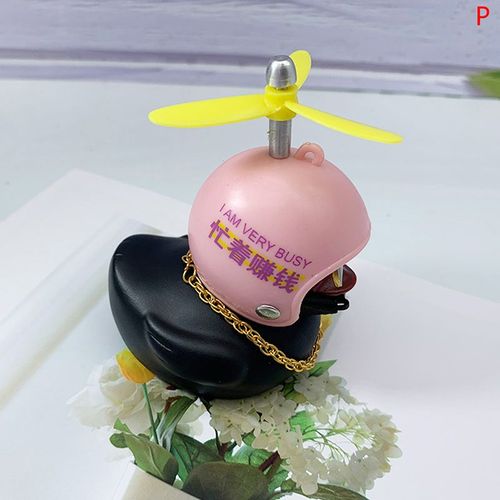 Casque D'ornement De Voiture, Vent Cassé, Petit Canard, Tableau De Bord, Rétroviseur, Casque De Camouflage Debout, Mini Canard Noir, Décoration