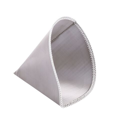 Filtre À Café Réutilisable, Filtre À Café En Maille Sans Papier, Cône En Acier Inoxydable, Filtre 3 À 4 Tasses 9109-May14A21076