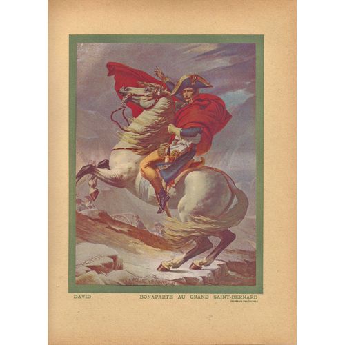Bonaparte Franchissant Le Mont St Bernard