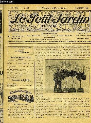 Le Petit Jardin Illustre N° 781 - Arboriculture D¿Grnement. ¿ Les Stauces En Arbres, Ii. Correvon.La Serre. Forçage Des Rosiers, Ad. Van Den Iikêhe.Jardin Potager. ¿ Pour Avoir Des Radis En ...