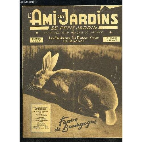L'ami Des Jardins, Le Petit Jardin - Octobre 1945 - Pour Prolonger Les Consommation Des Derniers Choux-Fleurs, Pour Conserver Nos Brocolis, Insecticides Gazeux, Arbres Négligés, L'importance ...