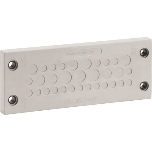 Icotek KEL-DPZ 24/15 Plaque passe-câbles Ø de serrage (max.) 12 mm Polyamide, élastomère gris, noir, Gaine + protection pour câbles, Gris, Noir