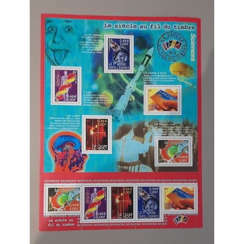 Feuillet "Un Siècle Au Fil Du Timbre N°4 "Communication", 2001"