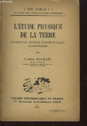L'etude Physique De La Terre. Intérieur, Couche Superficielle, Atmosphère.