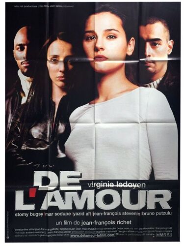 De L'amour - Véritable Affiche De Cinéma Pliée - Format 120x160 Cm - De Jean-François Richet Avec Virginie Ledoyen, Stomy Bugsy , Mar Sodupe, Yazid Aït, Jean-François Stévenin - 2001