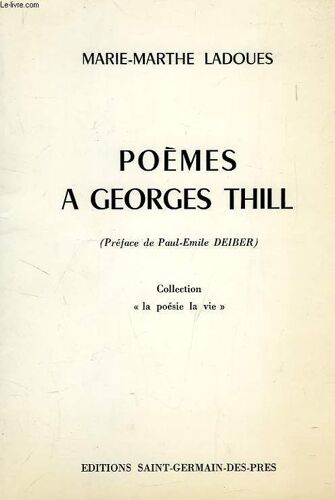Poèmes À Georges Thil