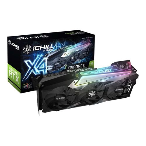 Inno3D GeForce RTX 3090 iCHILL X4 - Carte graphique - GF RTX 3090 - 24 Go GDDR6X - PCIe 4.0 x16 - 3 x DisplayPort, HDMI