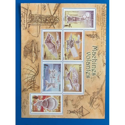 Bloc Feuillet 103, 6 Timbres, Machines Volantes , Années 2006, Gomme Intacte