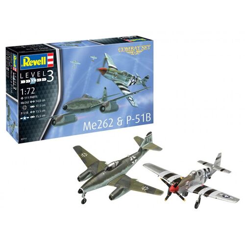 Maquettes Revell Maquettes Avions Set Combat Me262 & P-51b-Revell