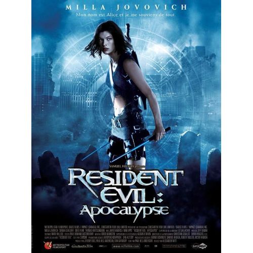 Resident Evil : Apocalypse - Véritable Affiche De Cinéma Pliée - Format 40x60 Cm -De Alexander Witt Avec Milla Jovovich, Sienna Guillory, Oded Fehr, Thomas Kretschmann, Jared Harris - 2004