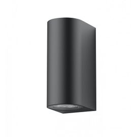 Xanlite - Applique Murale Filaire Noire Ip44, Culot Gu10, Deux Sources D'éclairage, 40w Max - Apfg40w2tn